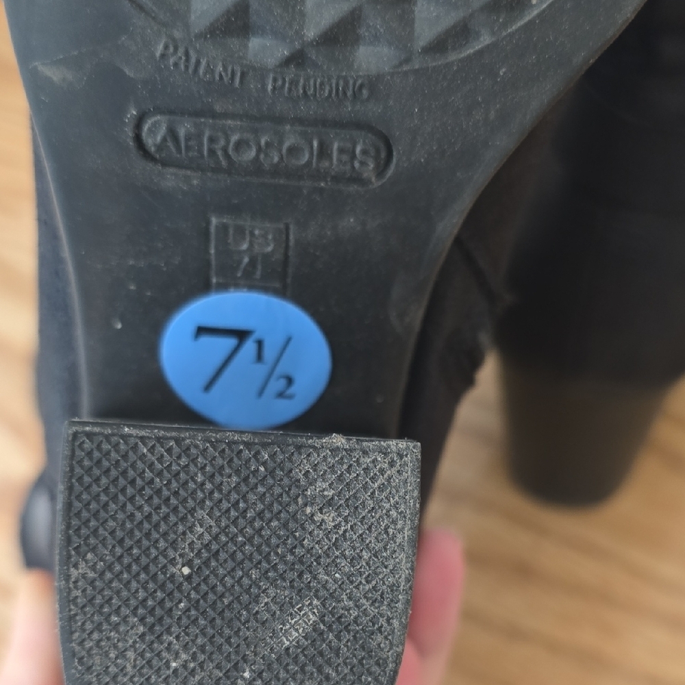 AEROSOLES Black Heeled Boots - Picture 3 of 3